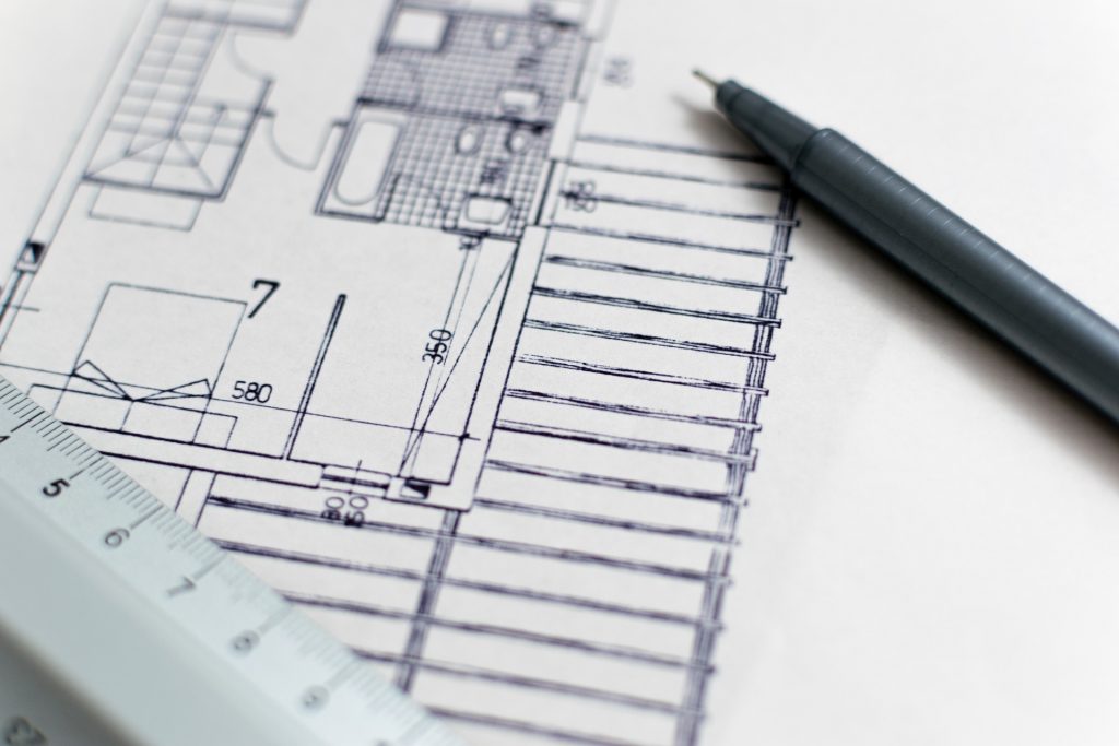 A blueprints like the ones you might have during corporate relocation.