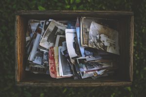 A box of photos you can pack for long distance move