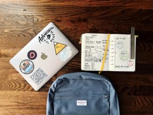 Notebook, pencil and bag - pack your essentials for college move