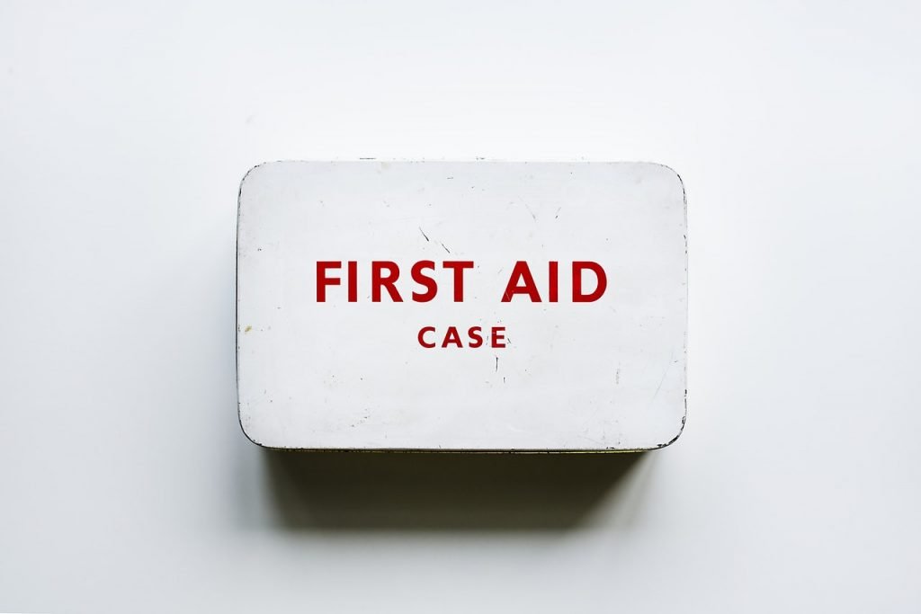 First aid kit is necessary during a move during a snowstorm
