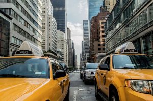 Yellow cabs in NY