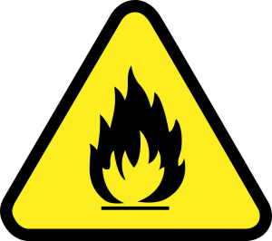 a flammable sign