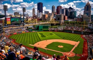 PNC park baseball stadium in one of the best US cities for athletes