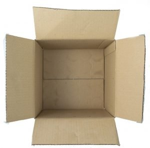 Cardboard box opened