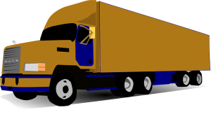 Illustration of a moving truck