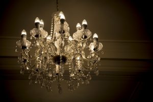 chandelier in the room