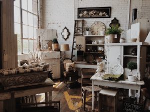a room filled with items