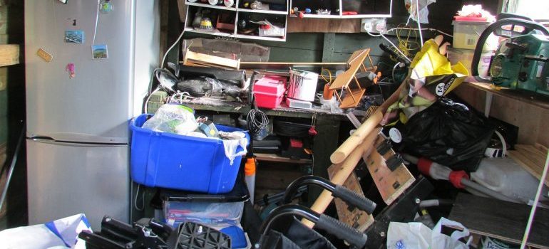Excess belongings are better off in a storage unit.