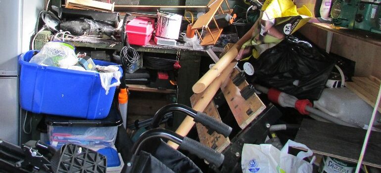 clutter, chaos, garage