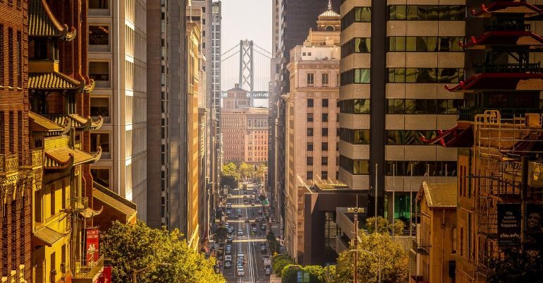 One of the main streets in San Francisco