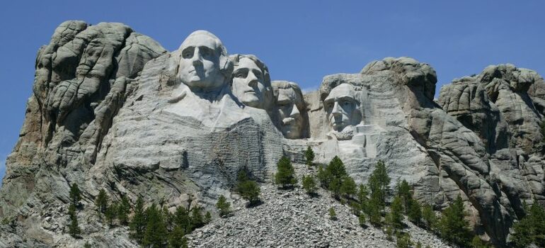 Mount Rushmore, showcasing while Rapid City is one of the top places to live in South Dakota