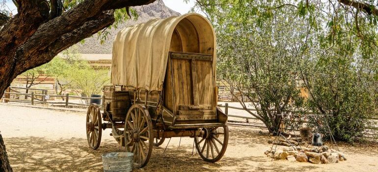 a covered wagon 