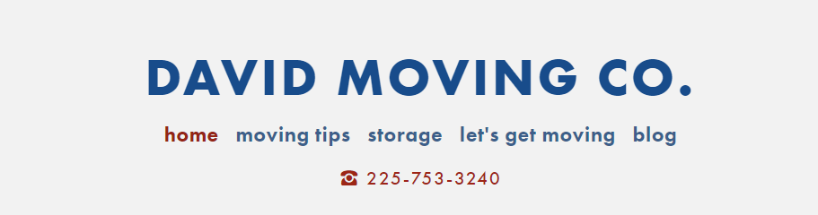 David Moving company logo