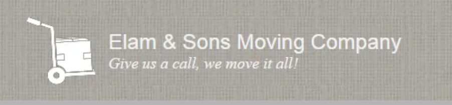 Elam & Sons Moving Company compny logo