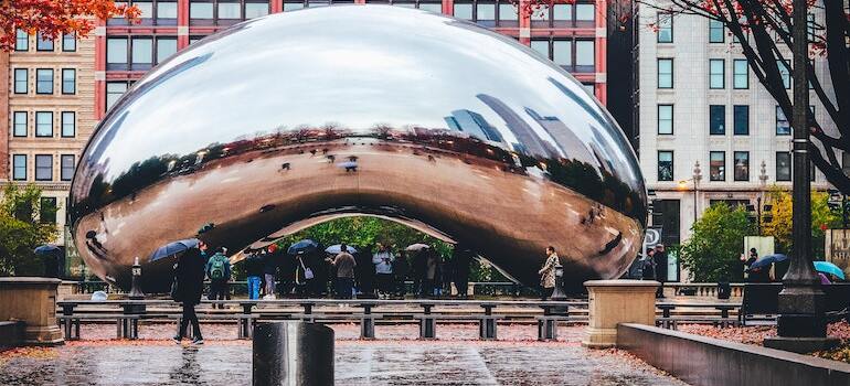 The Bean monument in Chicago