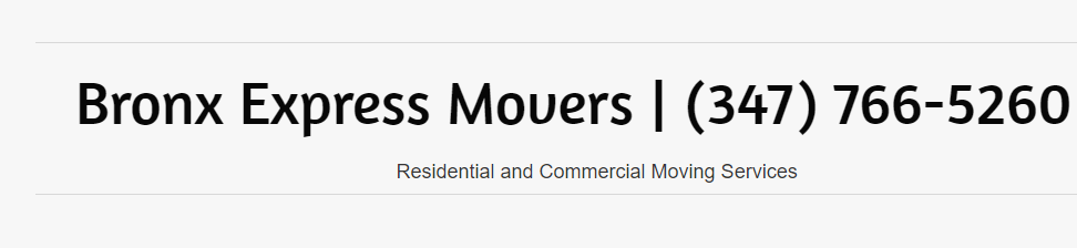 Bronx Express Movers company logo