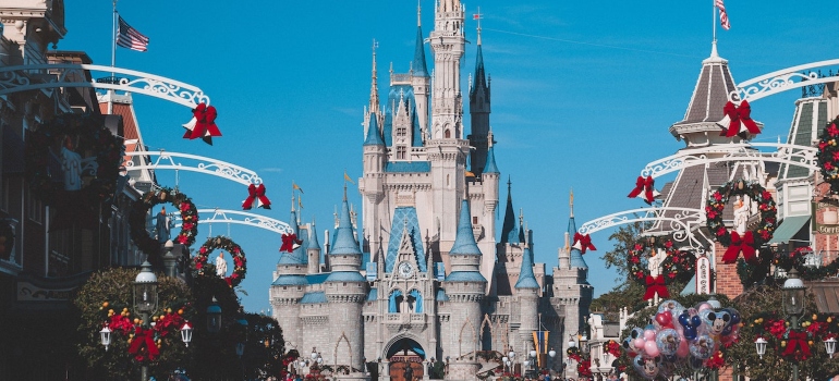 Disneyland in Olrnado that is one of the best Christmas destinations in the USA