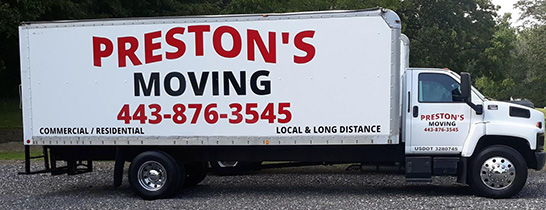 Preston's Moving Company logo