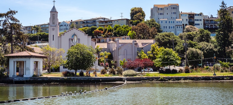 Waterfront buildings in Oakland