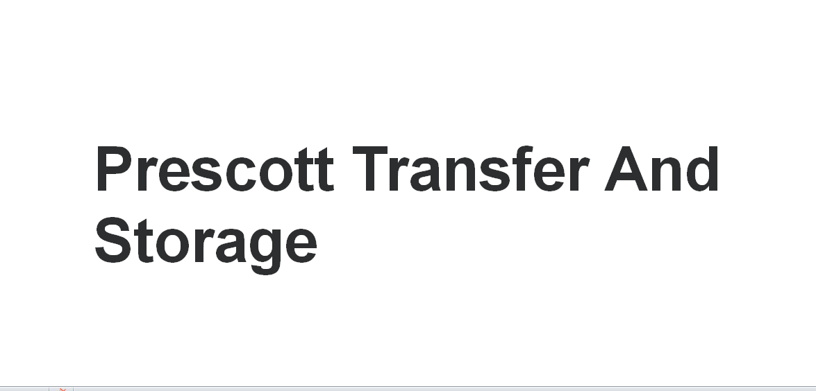 Prescott Transfer And Storage company logo