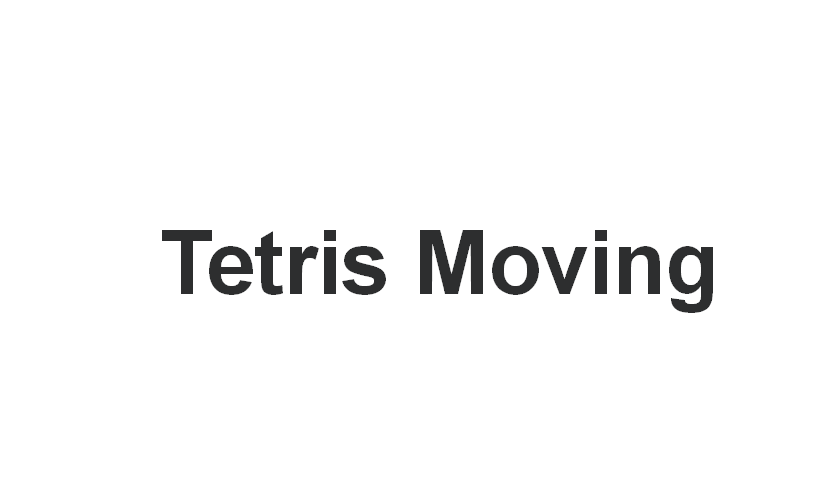 Tetris Moving company logo